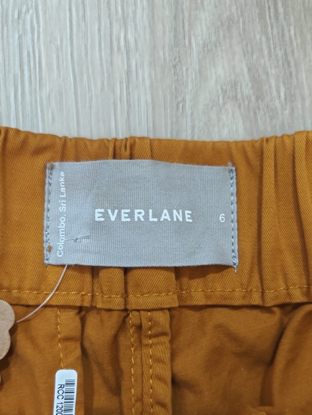Women's High-Rise Elastic Waist Shorts - Rust || Size 6 - Picture 2 of 2